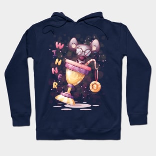 Winner rat in a champion cup Hoodie